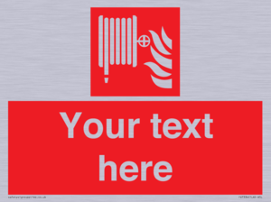 Custom Fire hose reel Sign